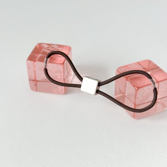 Louis Vuitton Cube Hair Tie - Pink - Picture 5 of 10